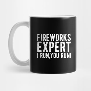 fireworks-expert i run,you run Mug